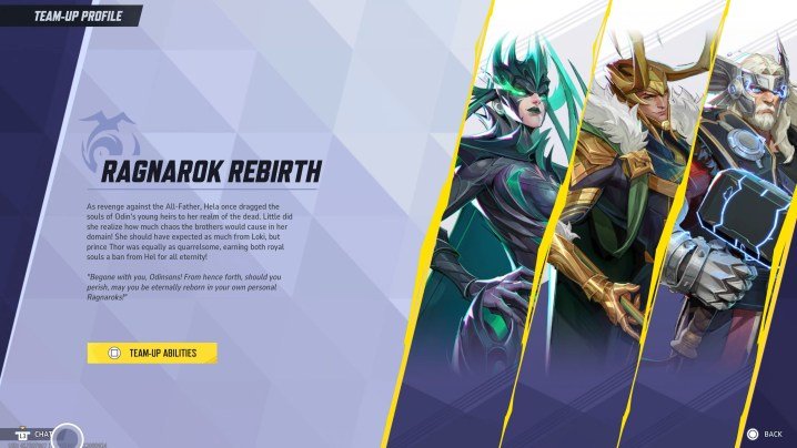 The ragnarok rebirth teamup in Marvel Rivals.