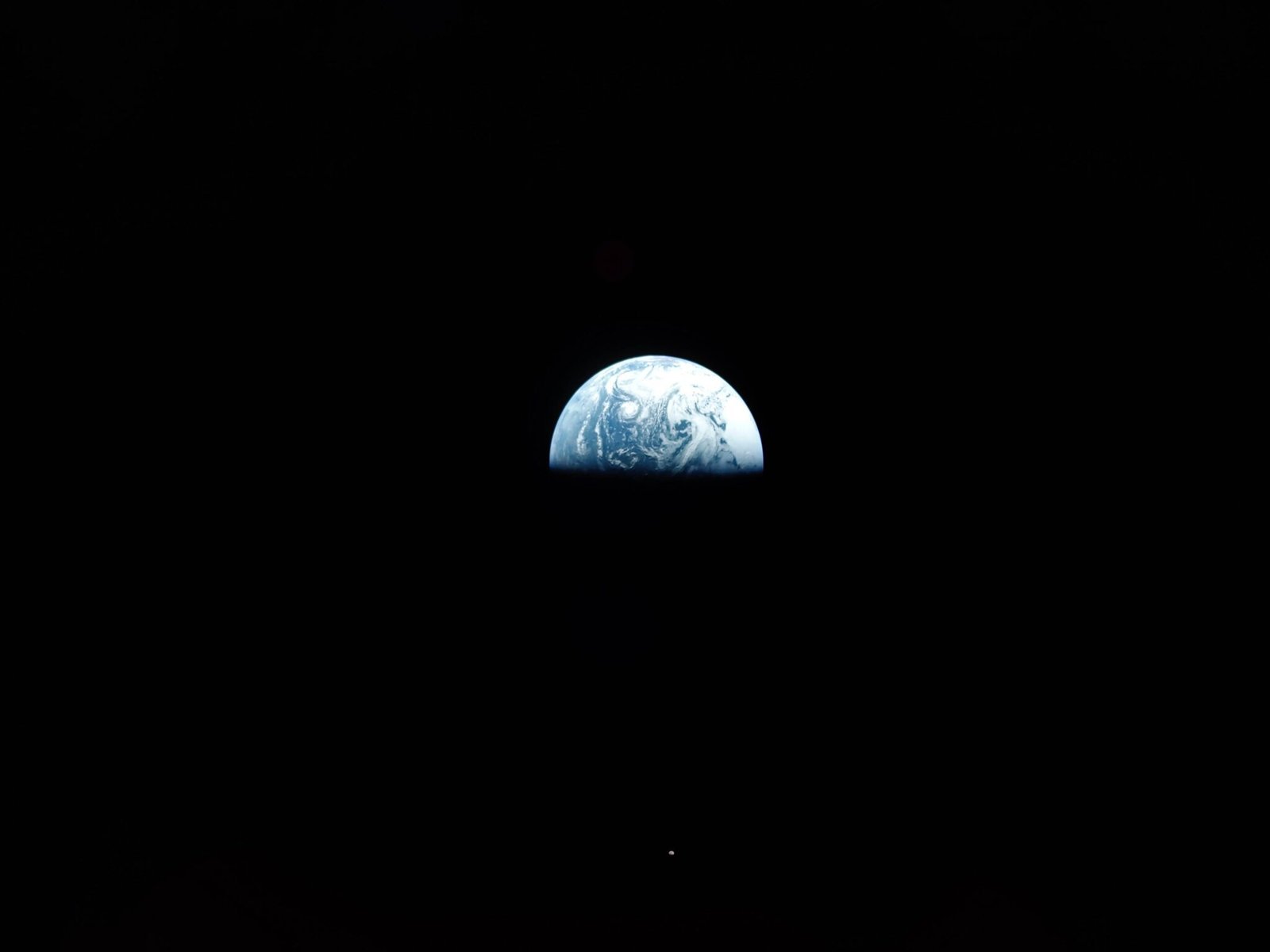 Earth With Moon In Distance 2048x1536