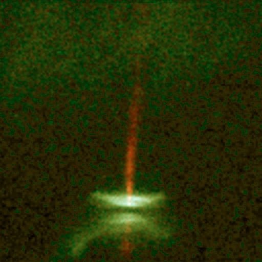HH 30 as seen by Hubble.