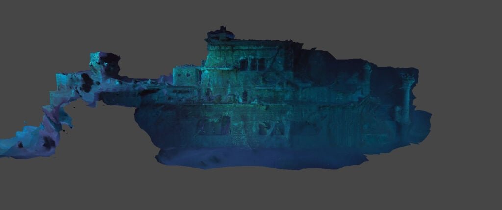 yorktown-island-1024x430-1 A photogrammetric model of the USS Yorktown's island.