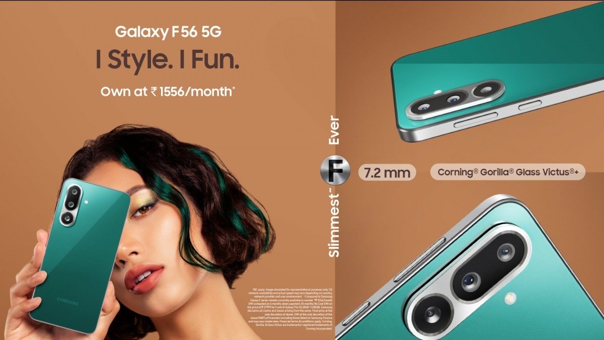 Samsung Galaxy F56 duyuruldu: 7.2 mm incelik, 120 Hz yenileme hızı, Exynos 1480 işlemciyle geliyor.