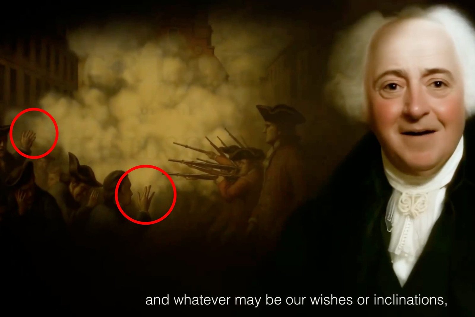 bad-fingers-john-adams John Adams and background images showing AI creations with too many fingers