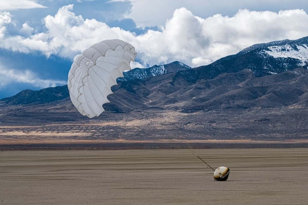 On Feb. 21, 2024, a Varda Space capsule carrying the first products made in space landed at Utah’s Test and Training Range, shielded by NASA Ames technology.