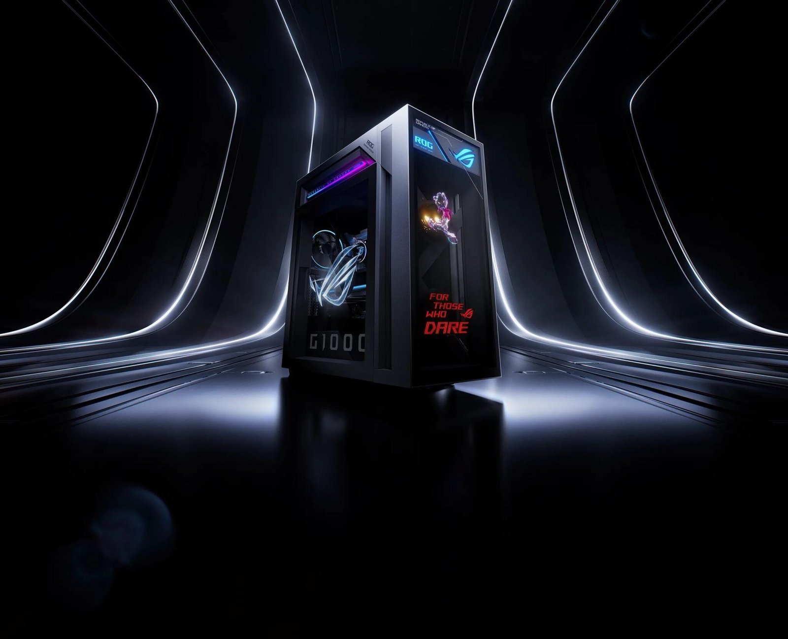 ASUS ROG G1000, RTX 5090 ve Ryzen 9 9950X3D donanımlarıyla üst düzey oyunculara hitap ediyor.