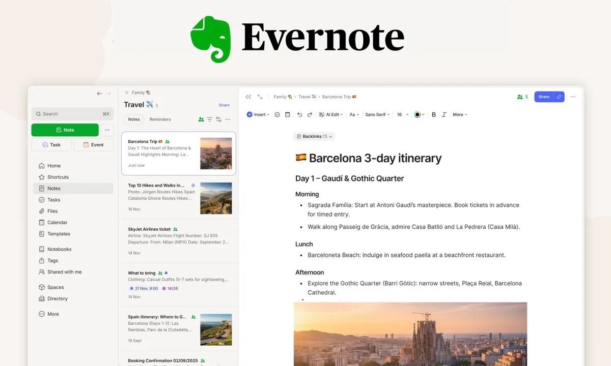 Evernote’ta beklenen güncelleme sona erdi, ancak artan fiyatlar tartışmalara yol açtı.