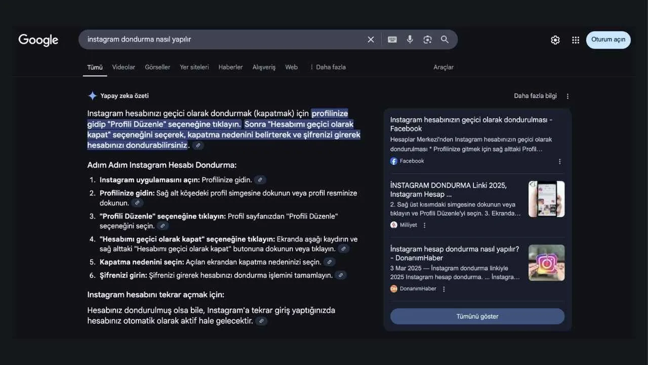 Google, yapay zekâ tabanlı arama algoritmalarında web sitelerini yeniden öne çıkaracak değişiklikler yapmayı planlıyor.